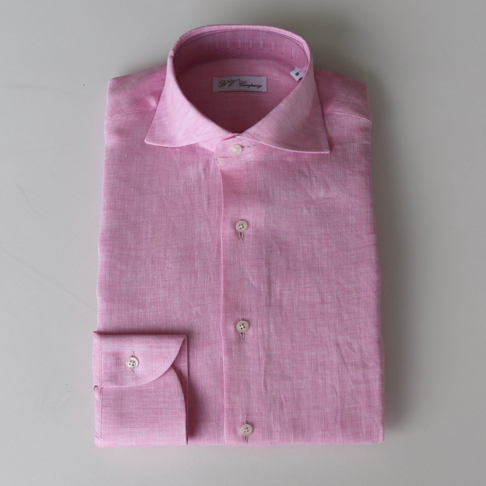 YV company linen shirt (pink)