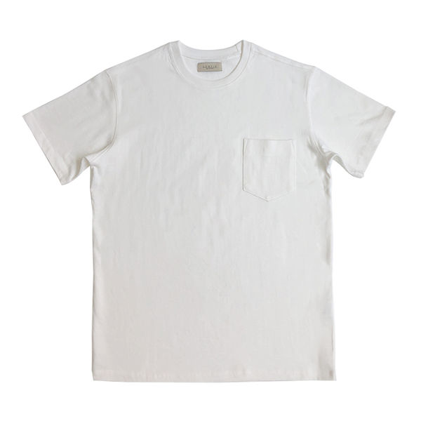 SORTIE - 3N605 Coverstitch Poket T-Shirts (White)