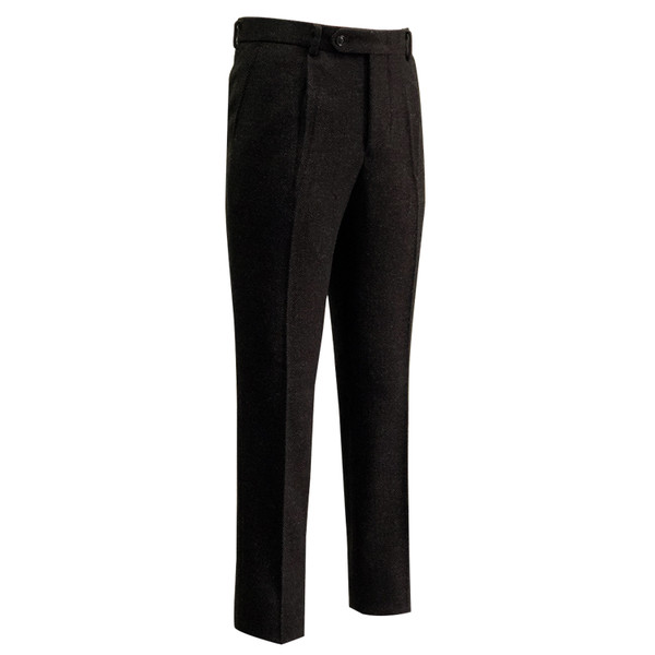 SORTIE - Herringbone Wool Suit Pants (Brown)