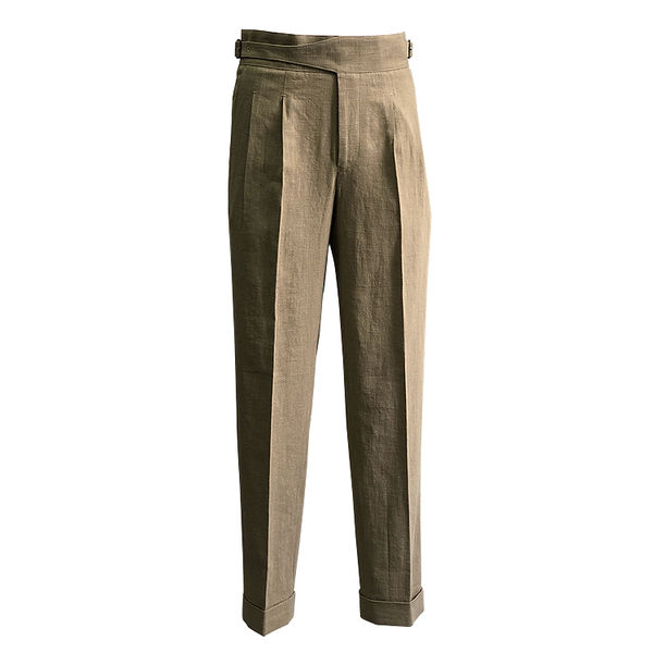 [솔티] 8s Linen Gurkha Trousers (Beige)