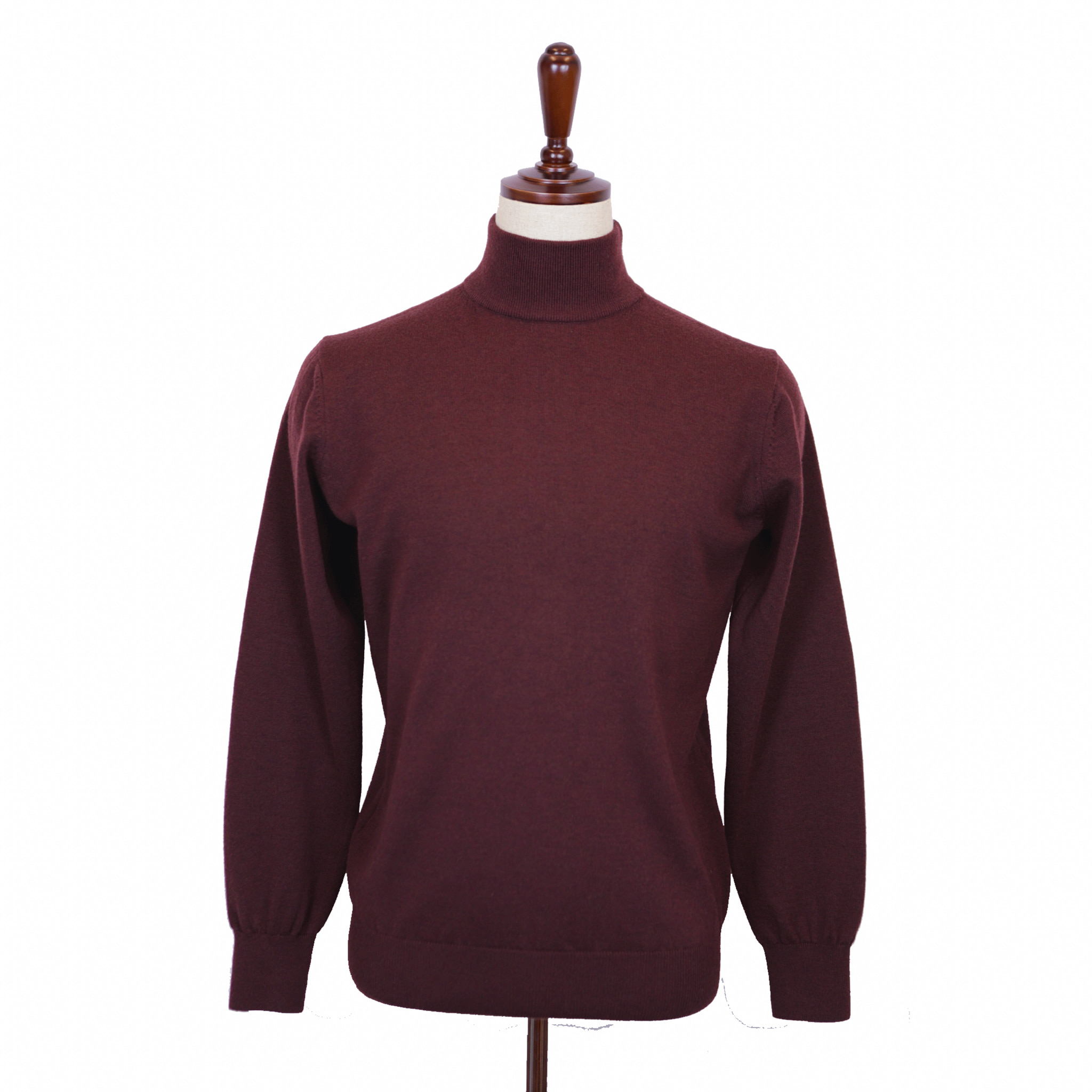[이너프] Half Neck Sweater - Chocolate cherry (Merino wool 100%)