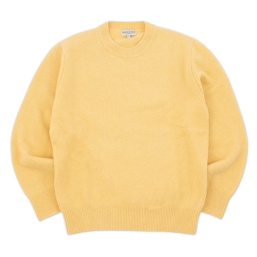 [맨인정글] IVY Crew-neck Sweater - Yellow