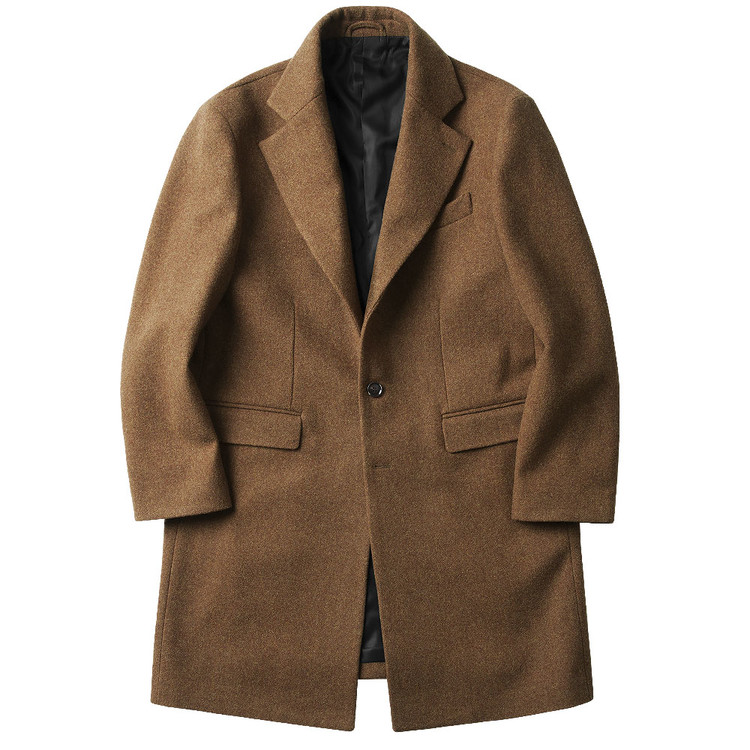 [솔티] Wool Single Chester Coat (Camel)