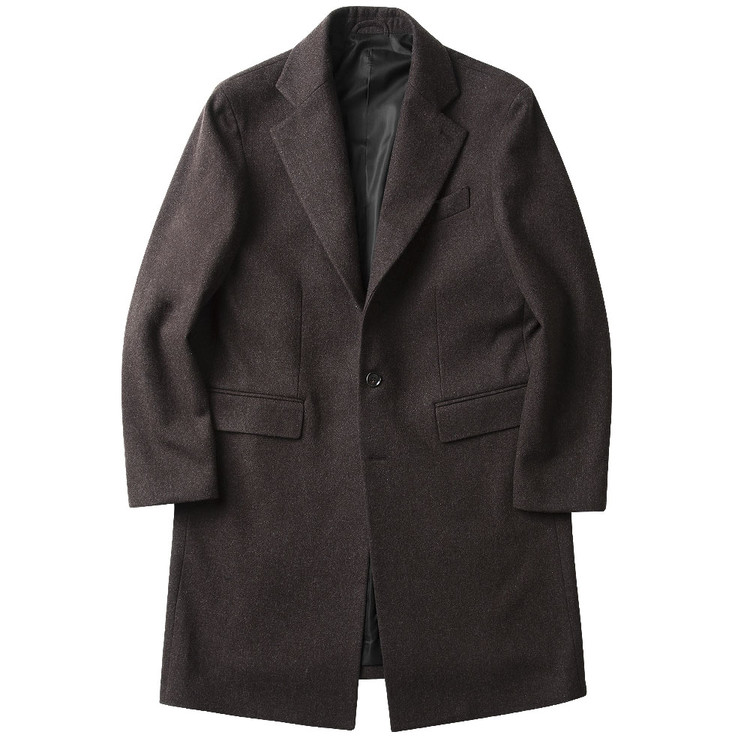 [솔티] Wool Single Chester Coat (Brown)