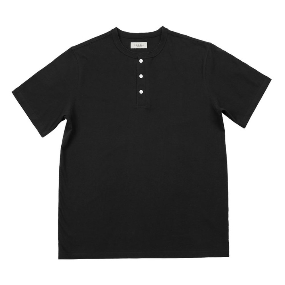 [솔티]  Utility Henly neck T-Shirts (Black)