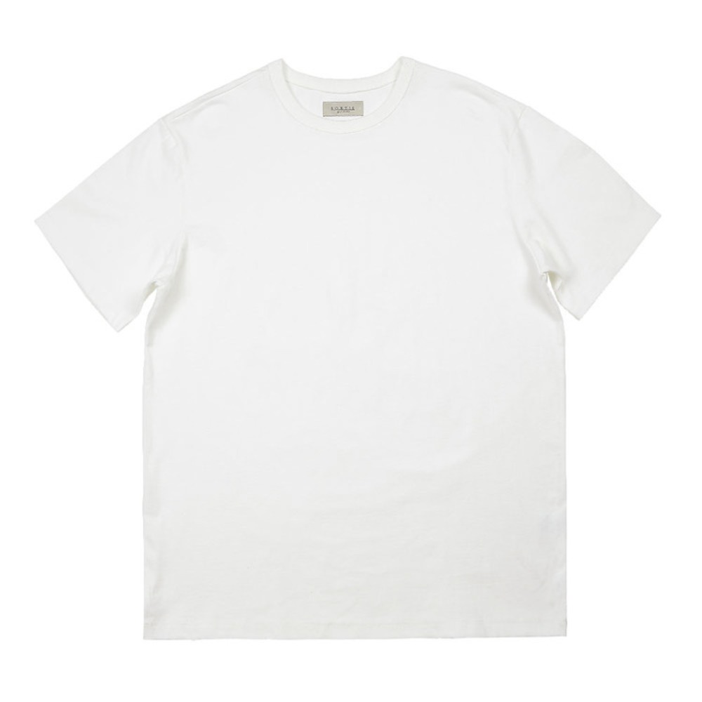 [솔티]   Essential Comfort Cotton T-Shirts (White)