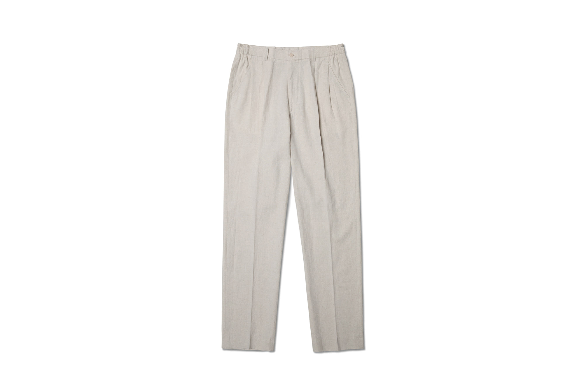 19ss Linen nice pants Beige [NIDDLE AND STITCH]