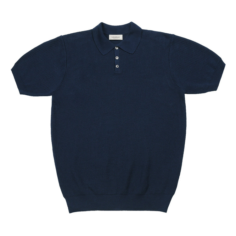 [솔티] Texture Summer Polo Knit (Blue)