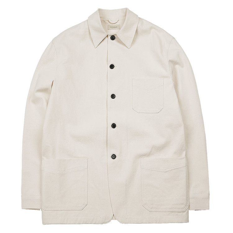 [솔티] Cotton French Work Jacket (Ivory)
