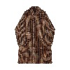 [벨리프]  Tweed wool hound tooth Raglan Balmacaan Coat (Brown)